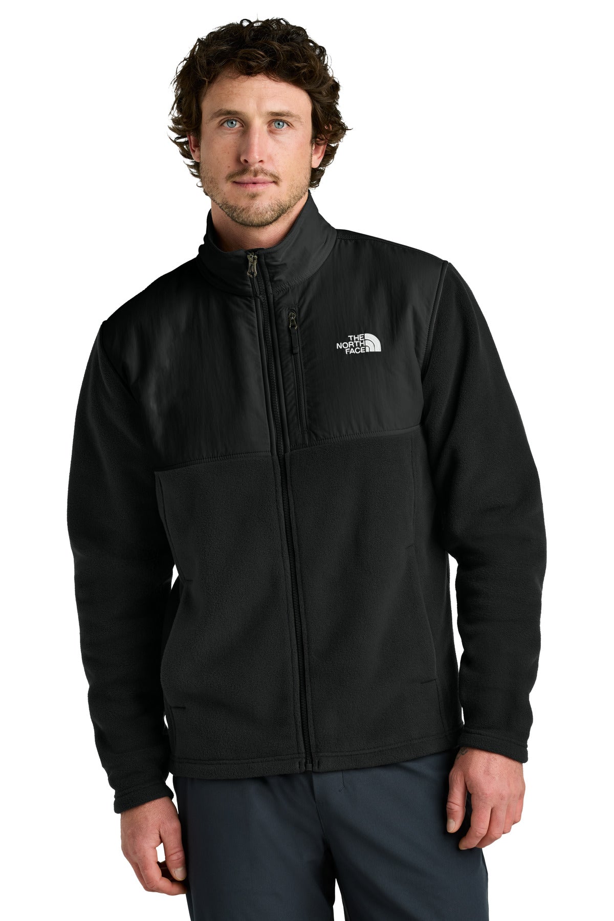 SanMar NF0A8BUQ_tnfblack_model_front.jpg