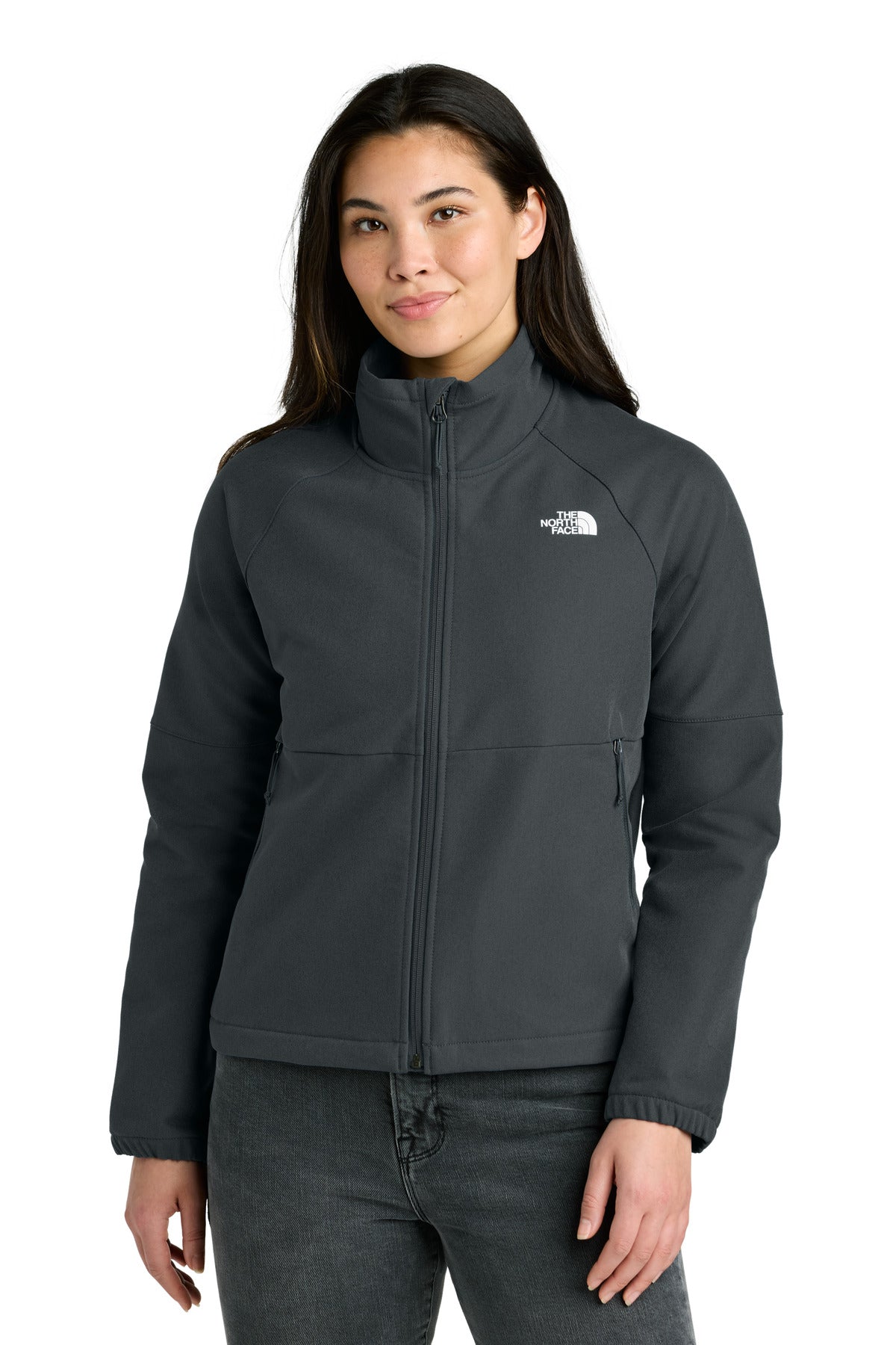 Front View of AsphGyDkH The North Face Women's Barr Lake Soft Shell Jacket NF0A8C5C  - S