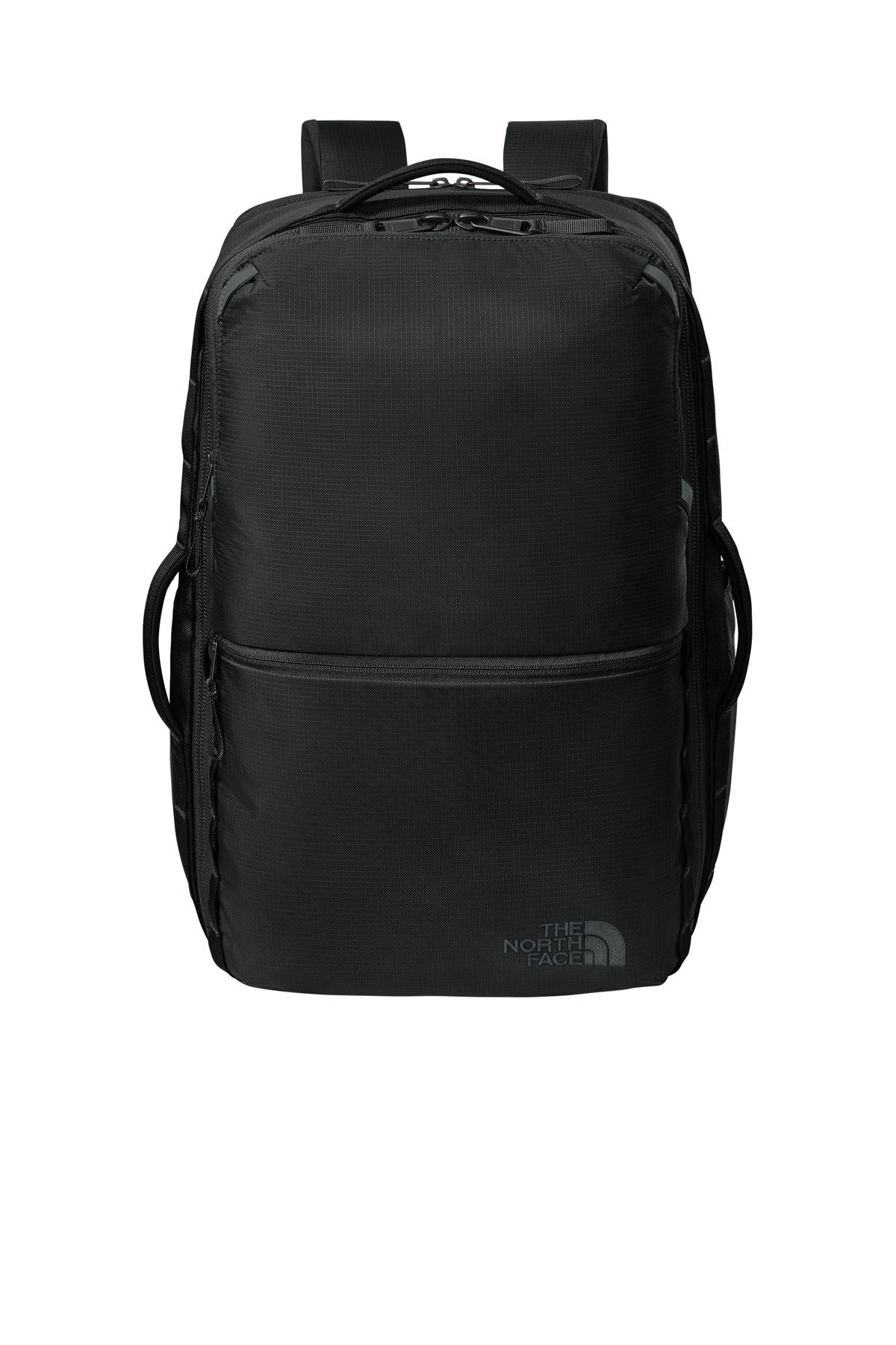 Front View of ShadyBlue The North Face 35L Travel Backpack NF0A8EZK