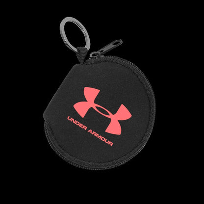 Neoprene Zipper Pouch Keychain with Silver Split-Ring