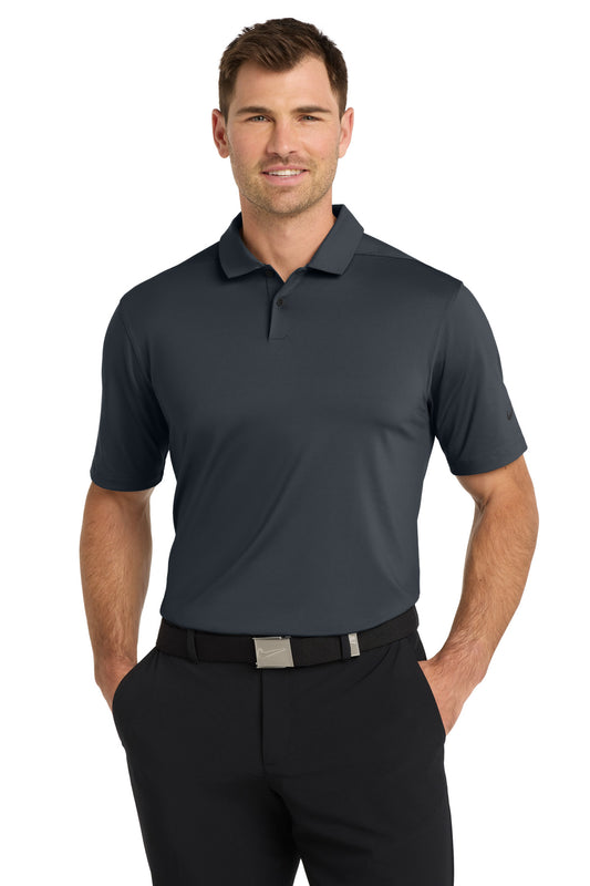 Front View of Anthracite Nike Dri-FIT Vapor Polo NKDC2108  - XS
