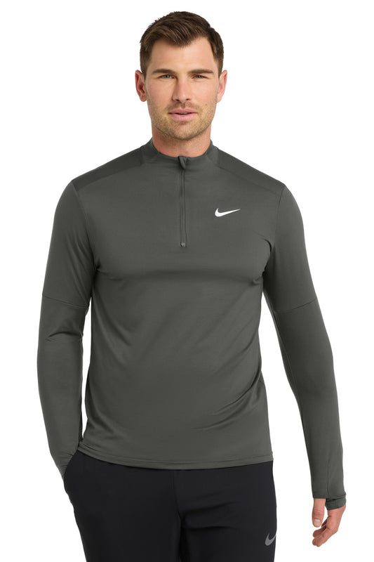 Front View of Anthracite Nike Dri-FIT Element 1/2-Zip Top NKDH4949  - S