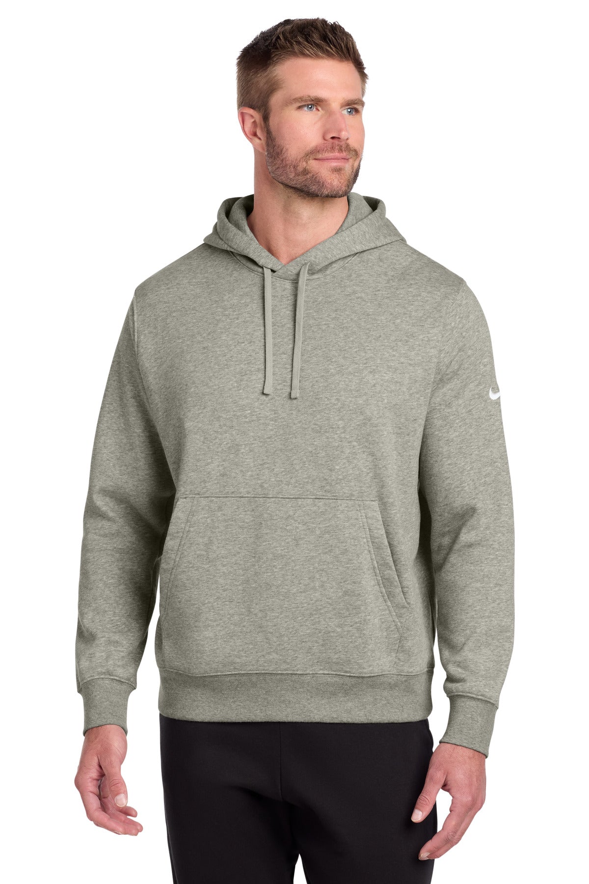 SanMar NKDR1499_darkgreyheather_model_front.jpg