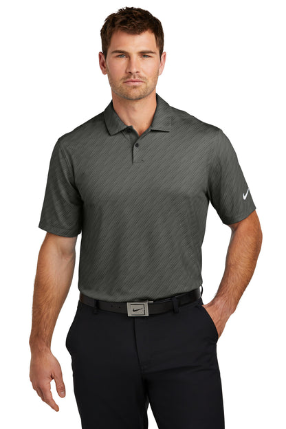 Front View of Anthracite Nike Vapor Dash Polo NKDX6688  - XS