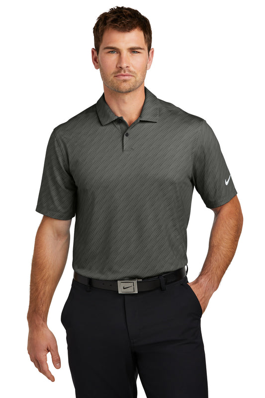 Front View of Anthracite Nike Vapor Dash Polo NKDX6688  - XS