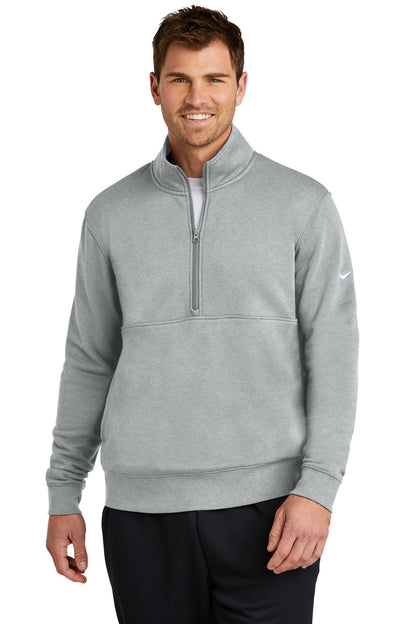 SanMar NKDX6718_darkgreyheather_model_front.jpg