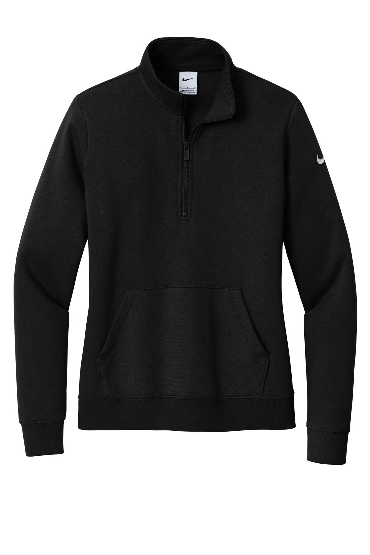 Nike Women's Club Fleece Sleeve Swoosh 1/2-Zip NKDX6720