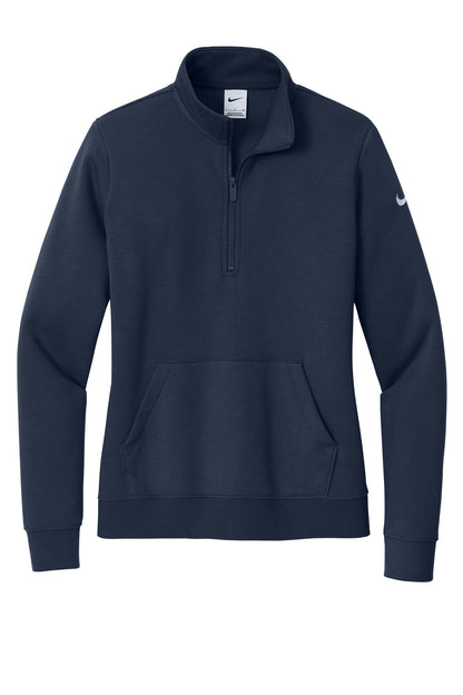 Nike Women's Club Fleece Sleeve Swoosh 1/2-Zip NKDX6720