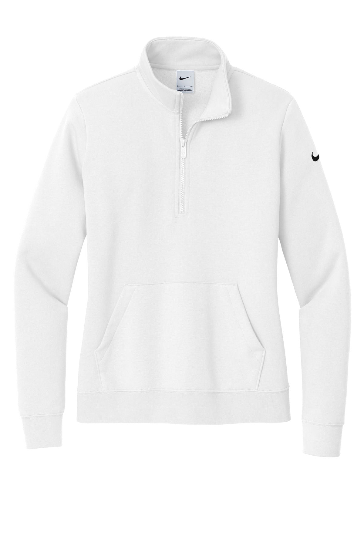 Nike Women's Club Fleece Sleeve Swoosh 1/2-Zip NKDX6720