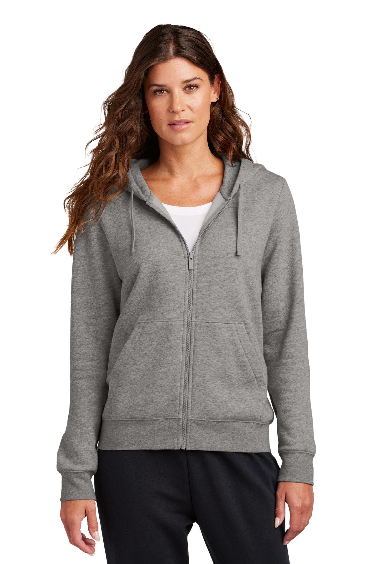 SanMar NKFD9890_CHARCOALHEATHER_Model_Front.jpg