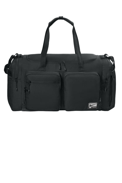Front View of Black Nike Utility Duffel 2.0 NKFN4208
