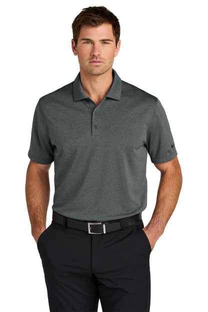 Front View of AnthrctHt Nike Dri-FIT Smooth Heather Polo NKFQ4794  - XS