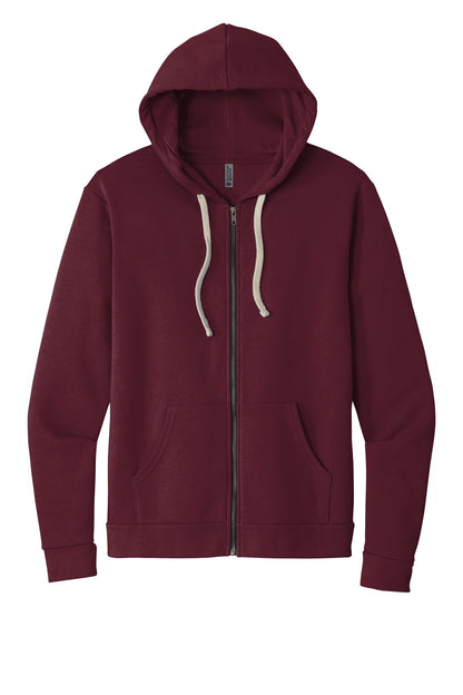 Next Level Apparel Adult Santa Barbara Zip Hoodie. NL9602