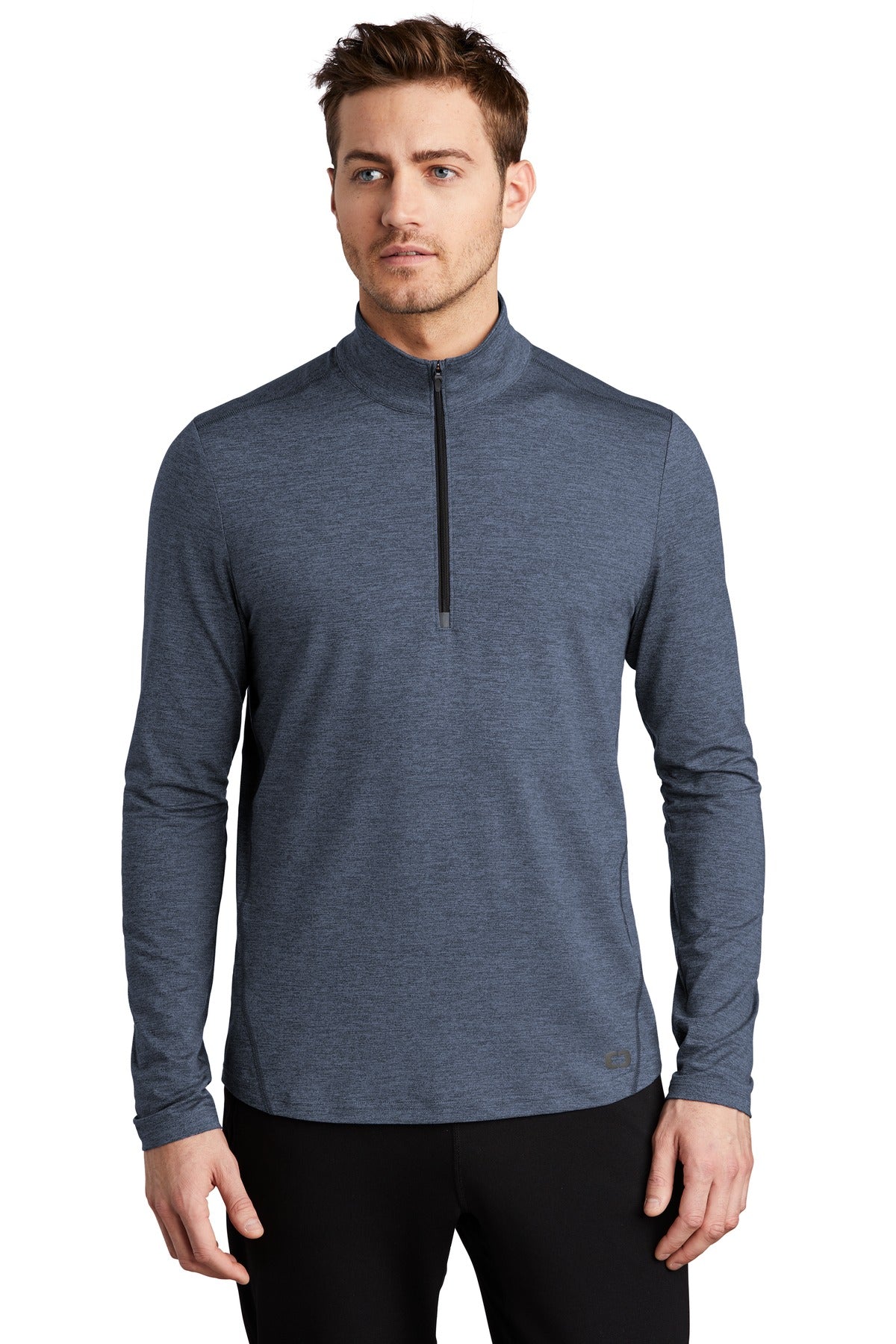 SanMar OE341_blueindigoheather_model_front_082019.jpg