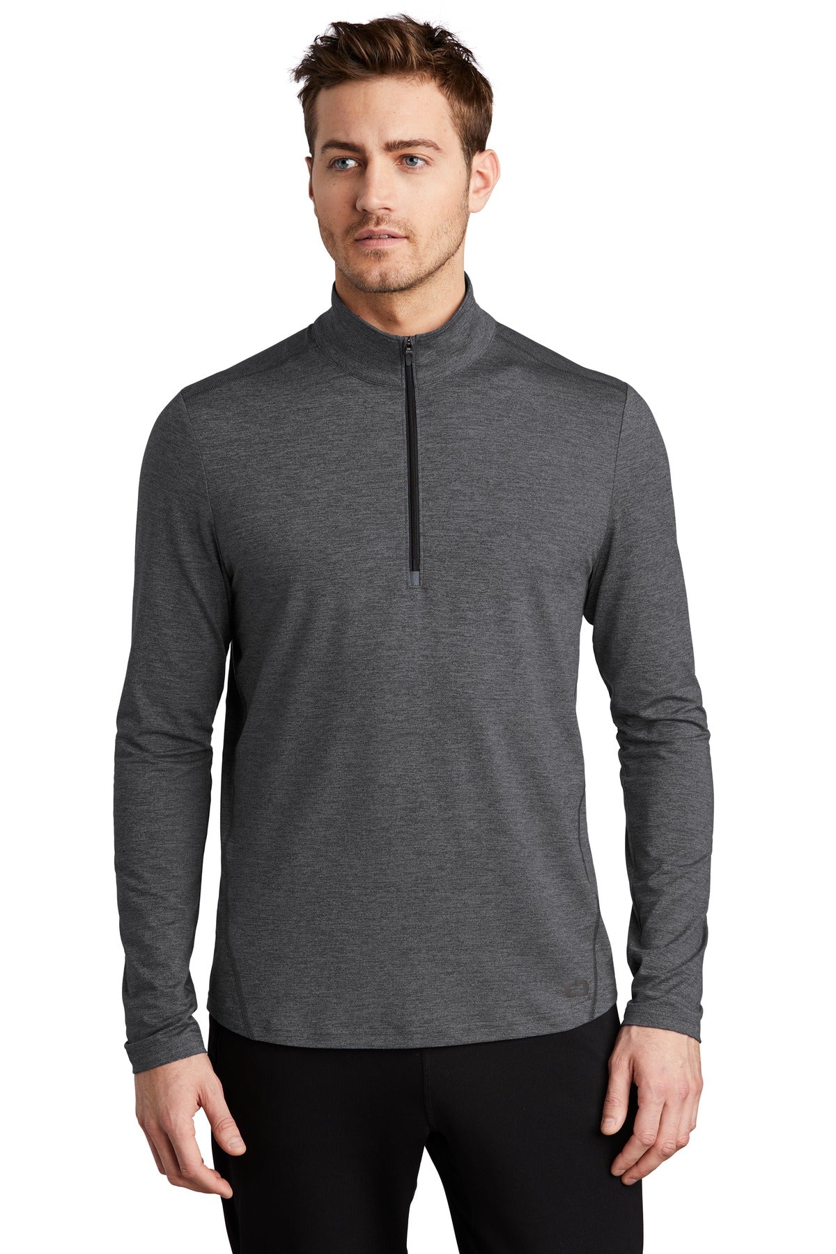 SanMar OE341_geargreyheather_model_front_082019.jpg