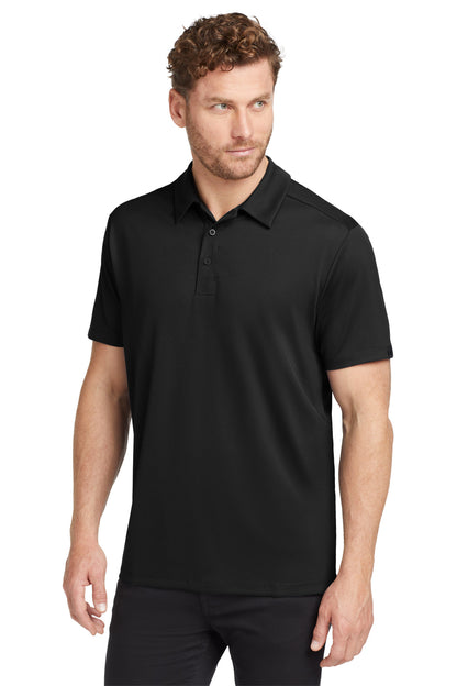 Front View of Blacktop OGIO Framework Polo. OG125  - XS