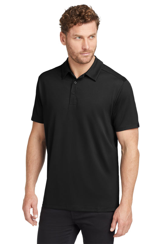 Front View of Blacktop OGIO Framework Polo. OG125  - XS
