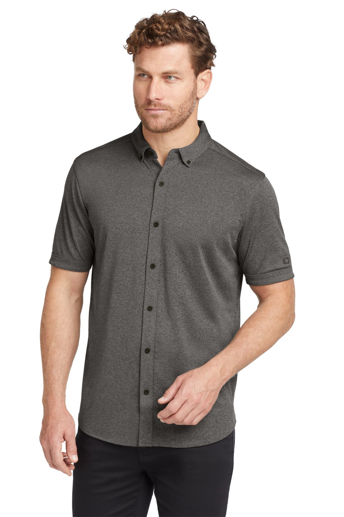 SanMar OG141_darkheathergrey_model_front.jpg
