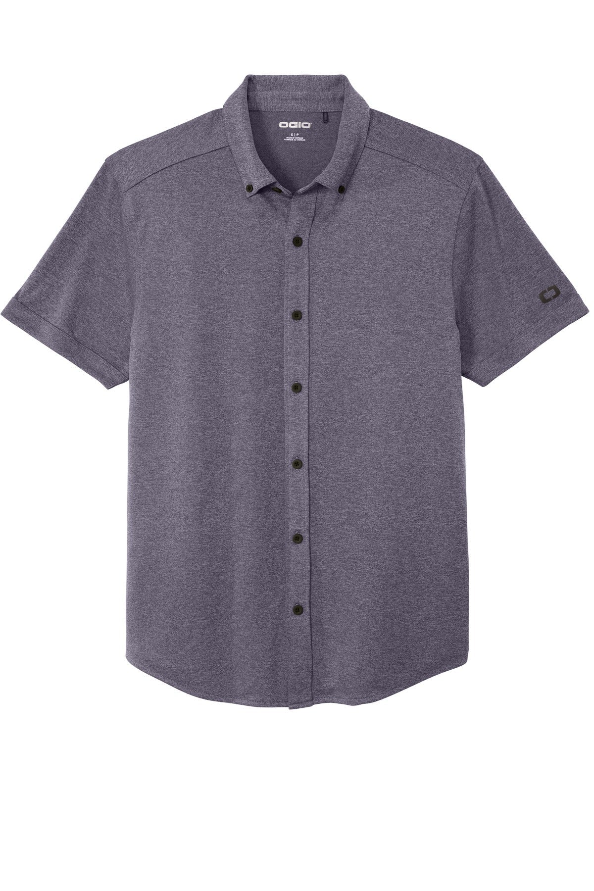 SanMar OG141_navyheather_flat_front.jpg?v=1762269860