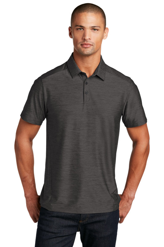 Front View of Blacktop OGIO Slate Polo. OG143  - XS