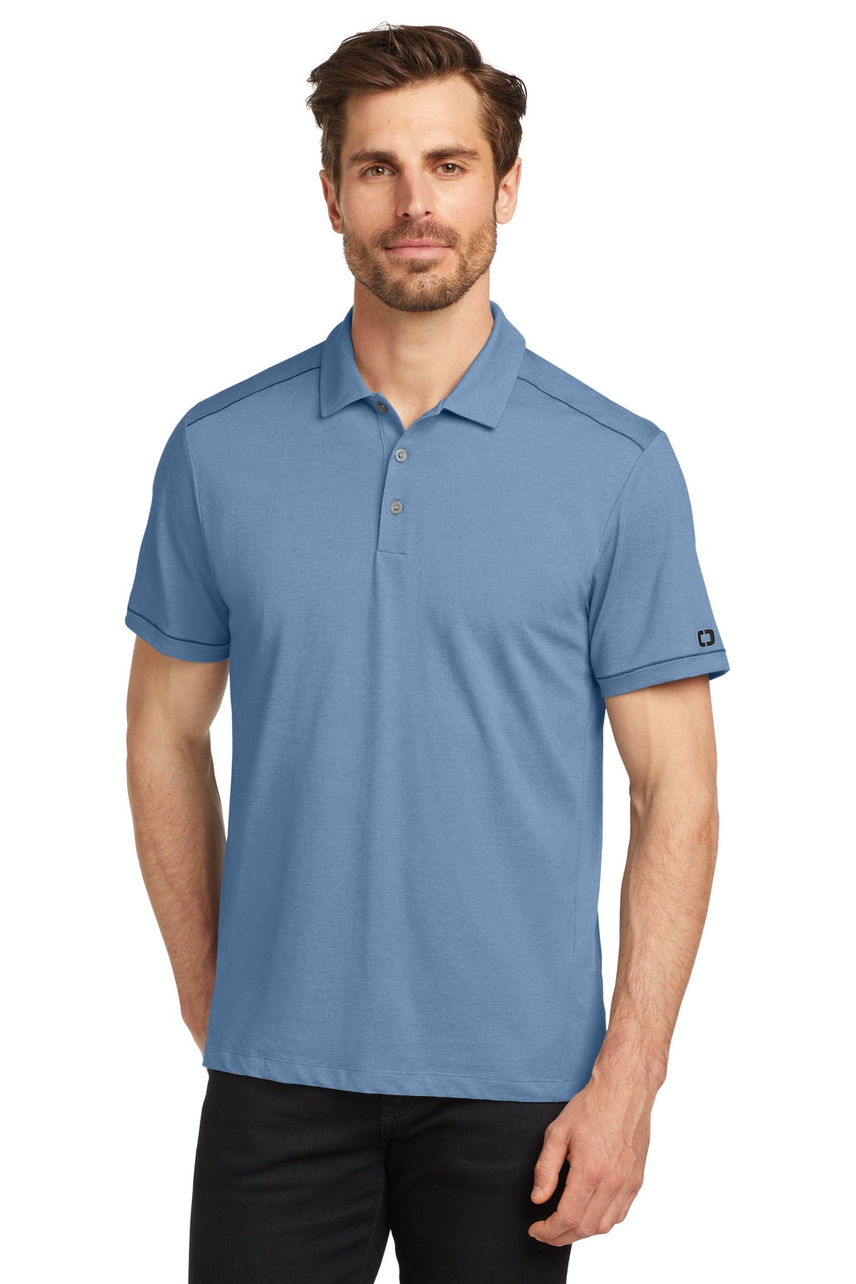 SanMar OG146_forceblueheather_model_front.jpg