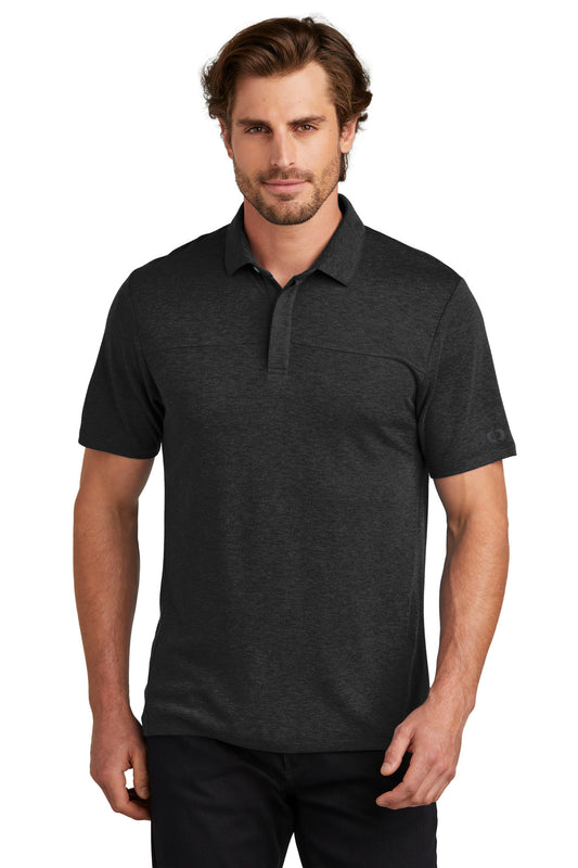 Front View of Blacktop OGIO Command Polo OG150  - XS