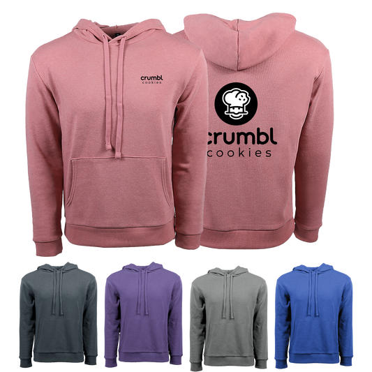 Heather Blue Omni Premium Tri-Blend Hooded Sweatshirt  - 2XL