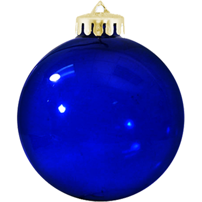 3¼" Crystal USA-Made Round Glossy Shatterproof Ornament