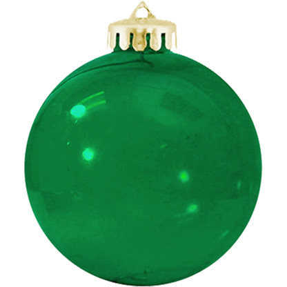 3¼" Crystal USA-Made Round Glossy Shatterproof Ornament
