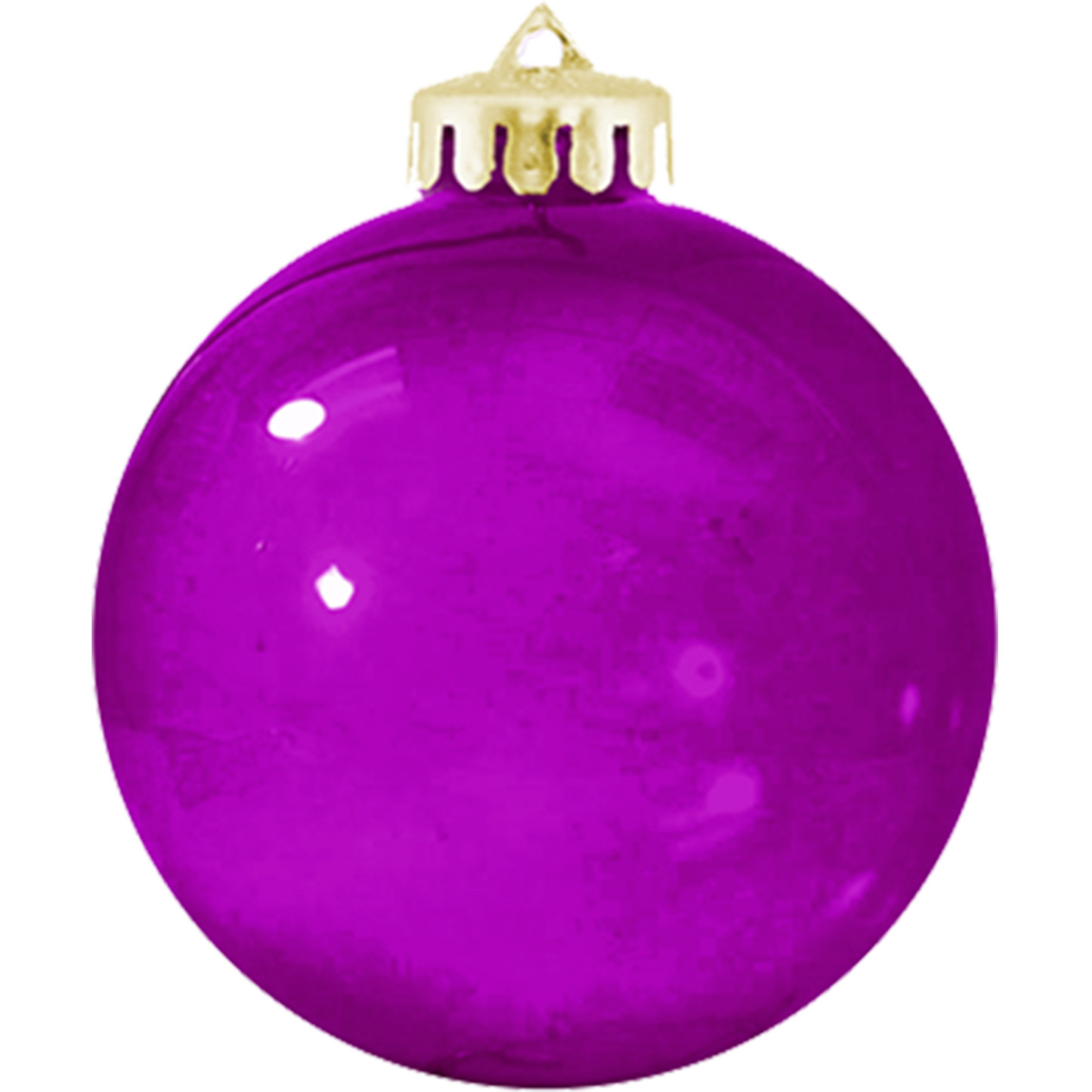 3¼" Crystal USA-Made Round Glossy Shatterproof Ornament