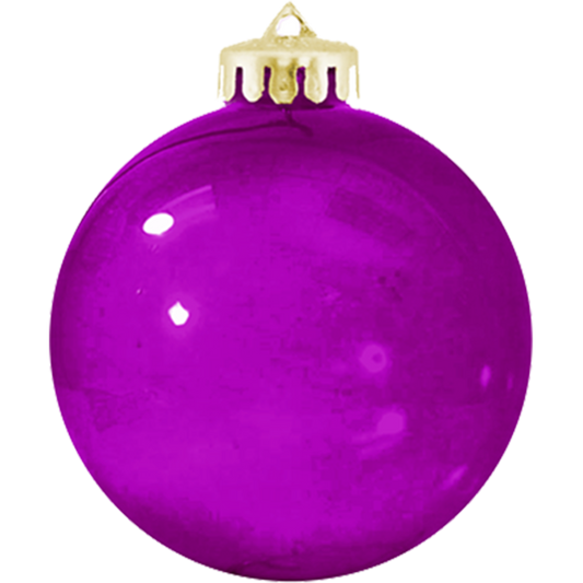 3¼" Crystal USA-Made Round Glossy Shatterproof Ornament