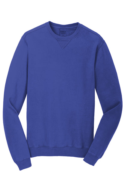 Port & Co Beach Wash Garment-Dyed Crewneck Sweatshirt PC098