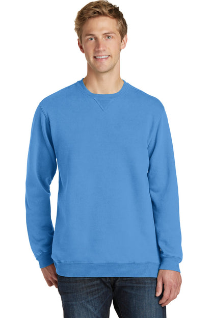 Port & Co Beach Wash Garment-Dyed Crewneck Sweatshirt PC098