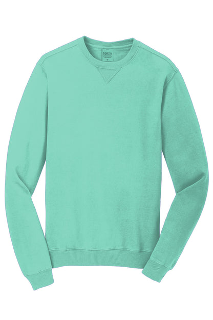 Port & Co Beach Wash Garment-Dyed Crewneck Sweatshirt PC098