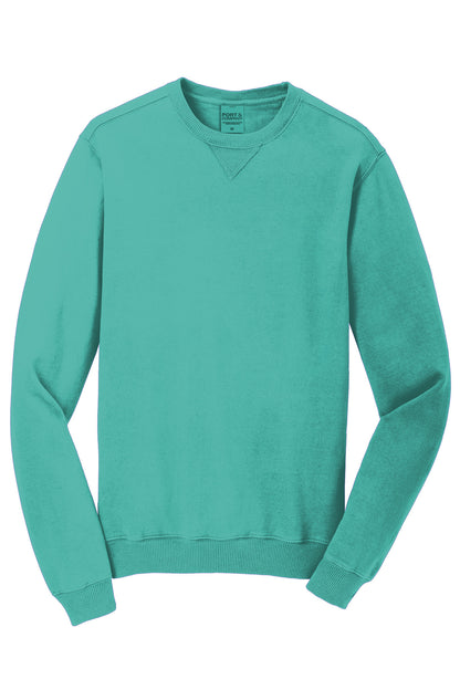 Port & Co Beach Wash Garment-Dyed Crewneck Sweatshirt PC098