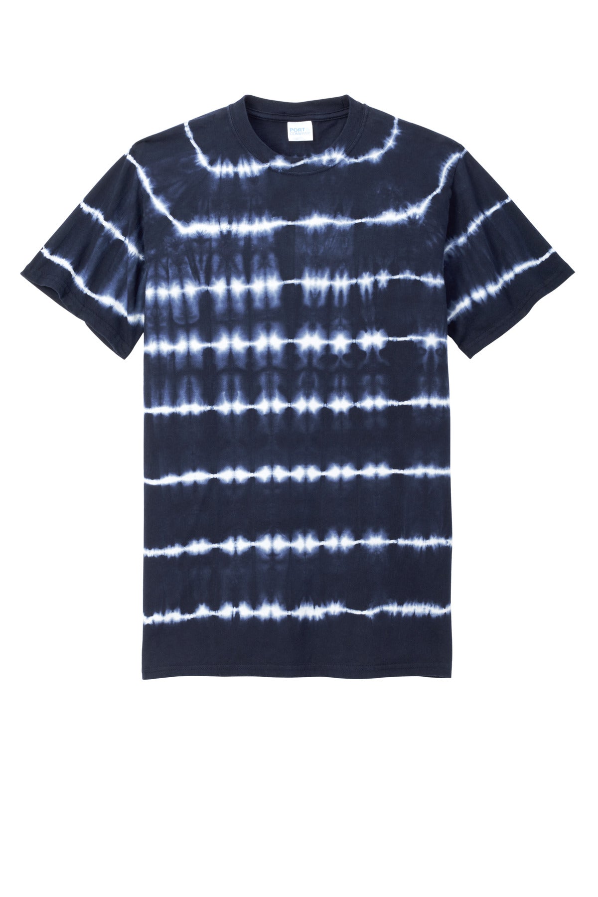 Port & Co Allover Stripe Tie-Dye Tee PC142