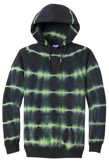 Port & Co Allover Stripe Tie-Dye Fleece PC143