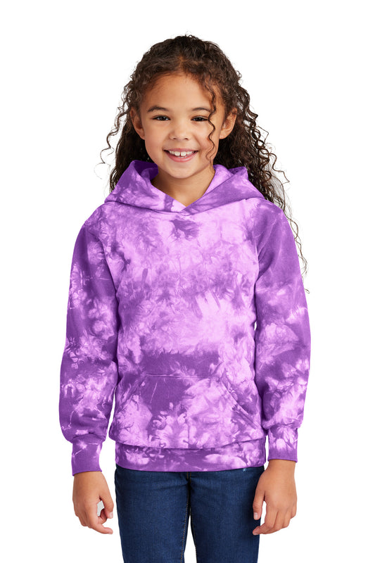Port & Co Youth Crystal Tie-Dye Pullover Hoodie PC144Y