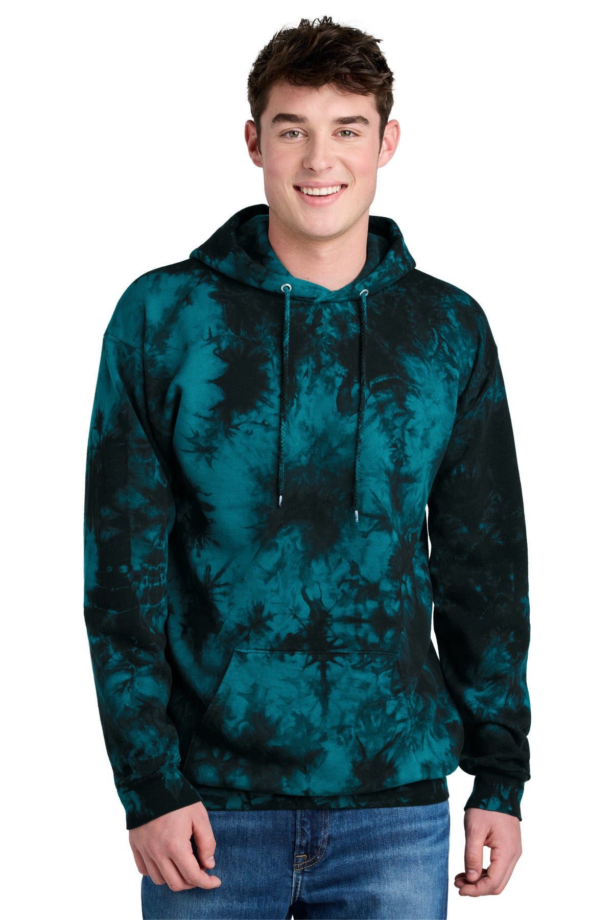 Port & Co Crystal Tie-Dye Pullover Hoodie PC144