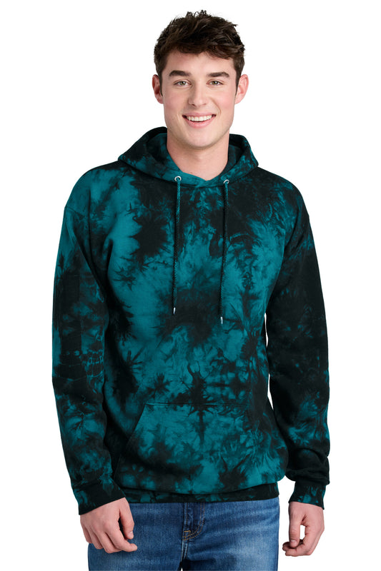 Port & Co Crystal Tie-Dye Pullover Hoodie PC144