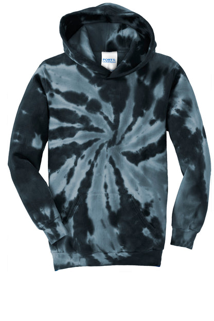 Port & Co Youth Tie-Dye Pullover Hooded Sweatshirt. PC146Y