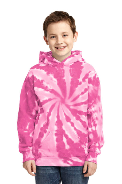 Port & Co Youth Tie-Dye Pullover Hooded Sweatshirt. PC146Y