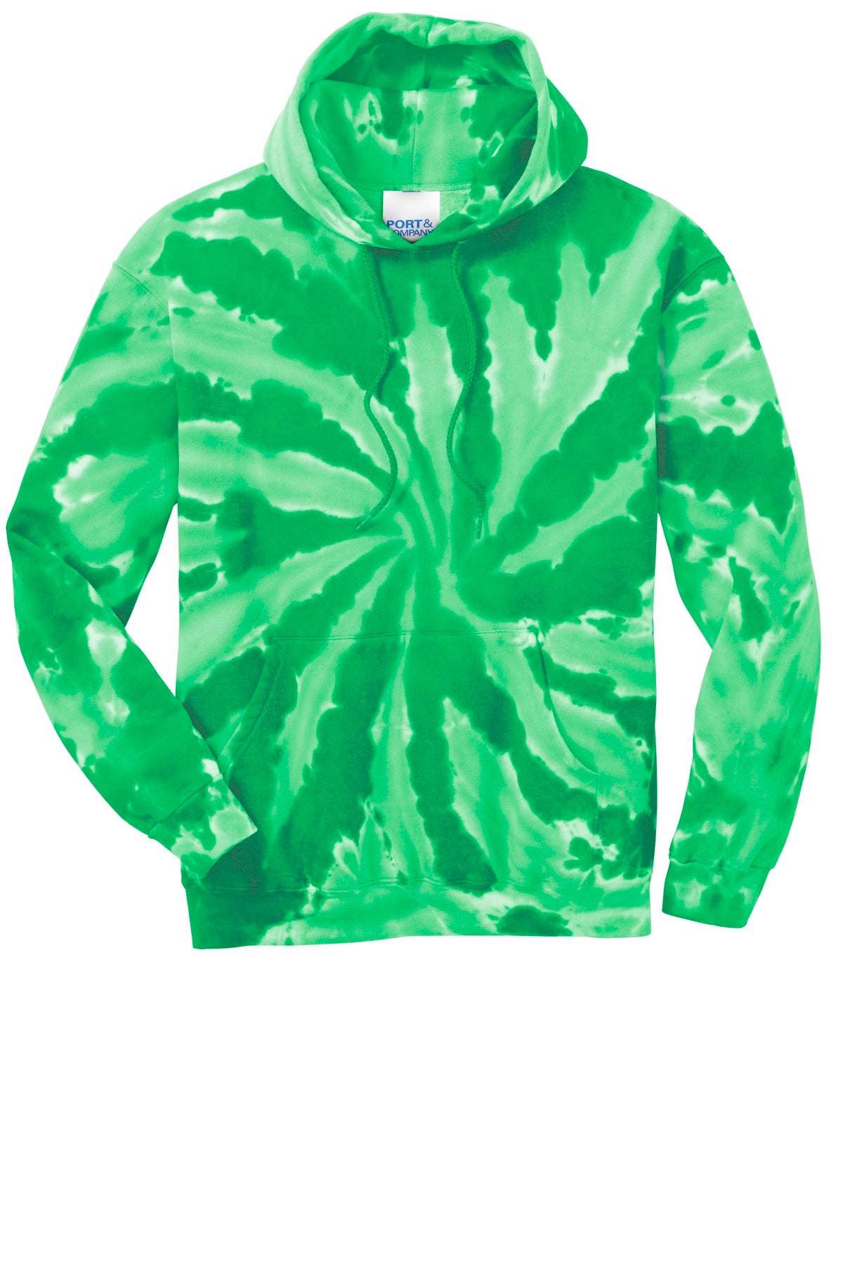 Port & Co Tie-Dye Pullover Hooded Sweatshirt. PC146