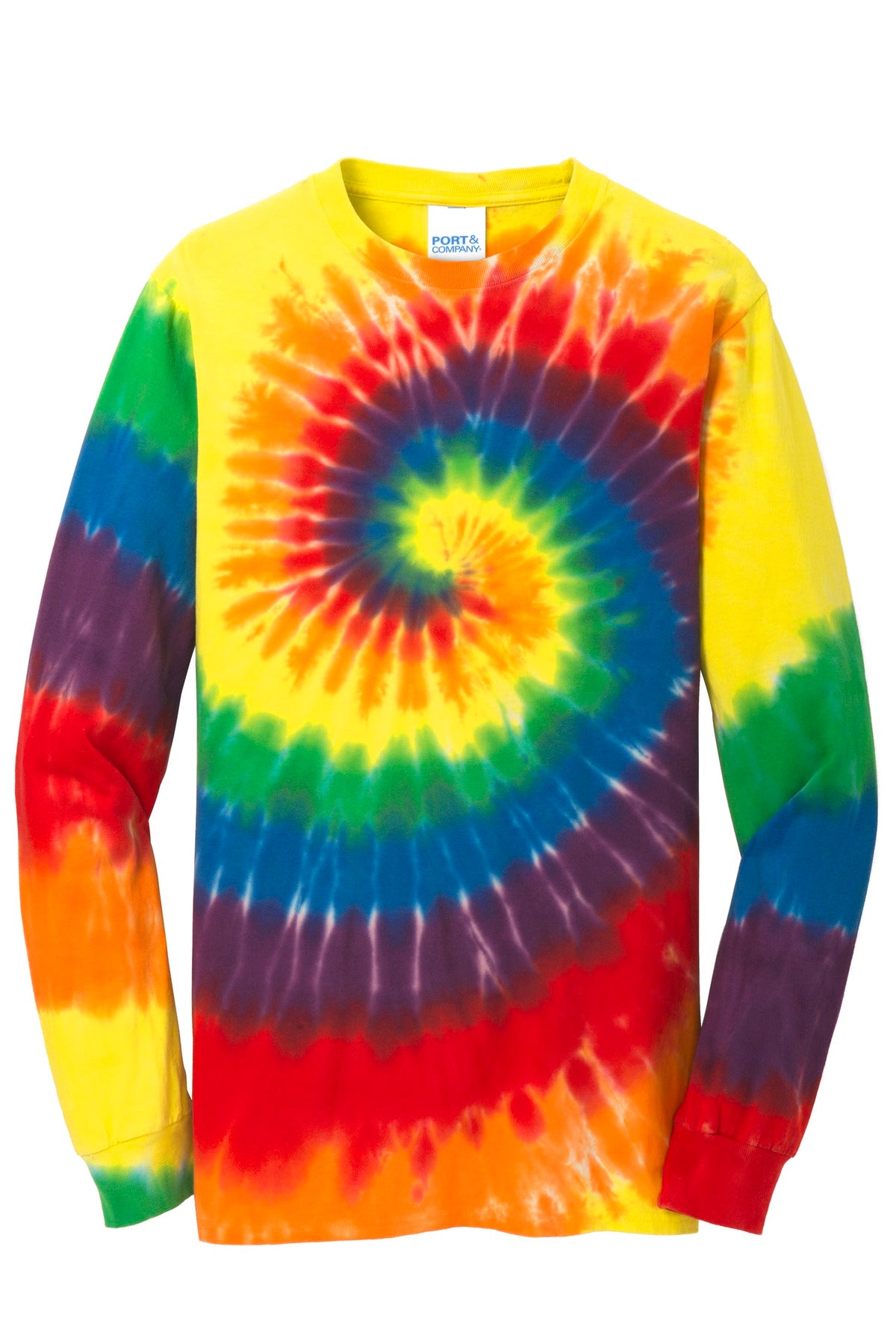 Port & Co Tie-Dye Long Sleeve Tee. PC147LS