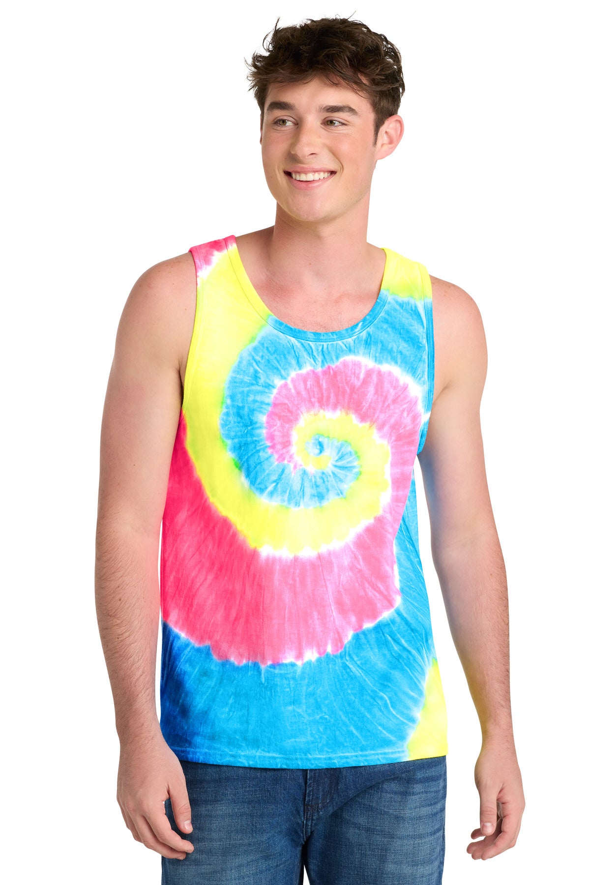 SanMar PC147TT_neonrainbow_model_front.jpg