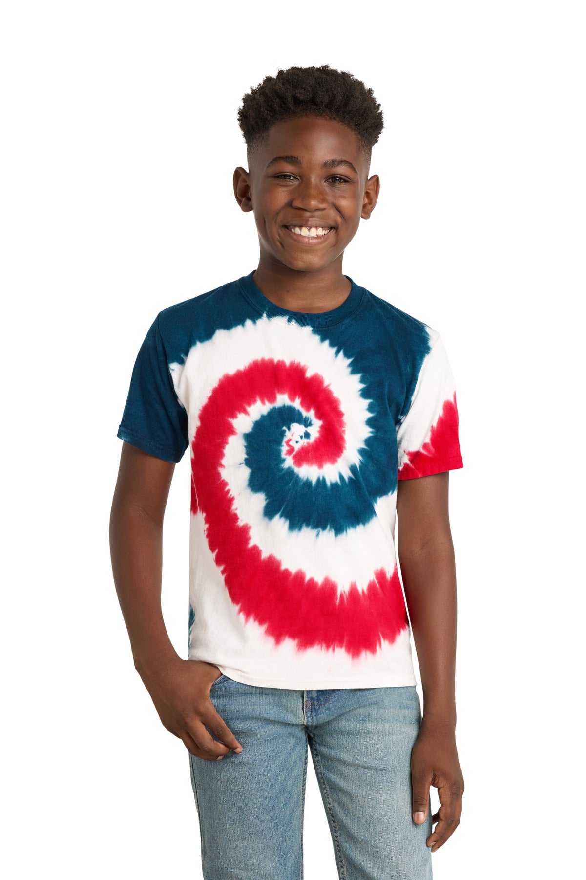 Port & Co Youth Tie-Dye Tee. PC147Y