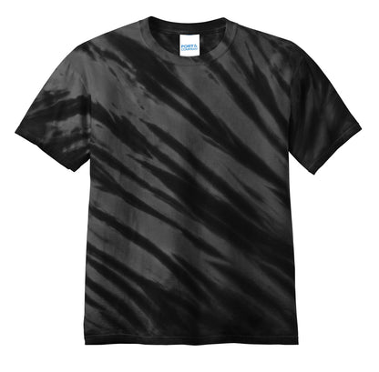 Port & Co Tiger Stripe Tie-Dye Tee. PC148
