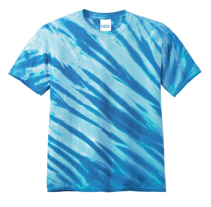 Port & Co Tiger Stripe Tie-Dye Tee. PC148