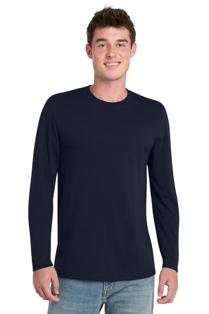 SanMar PC330LS_deepnavy_model_front.jpg