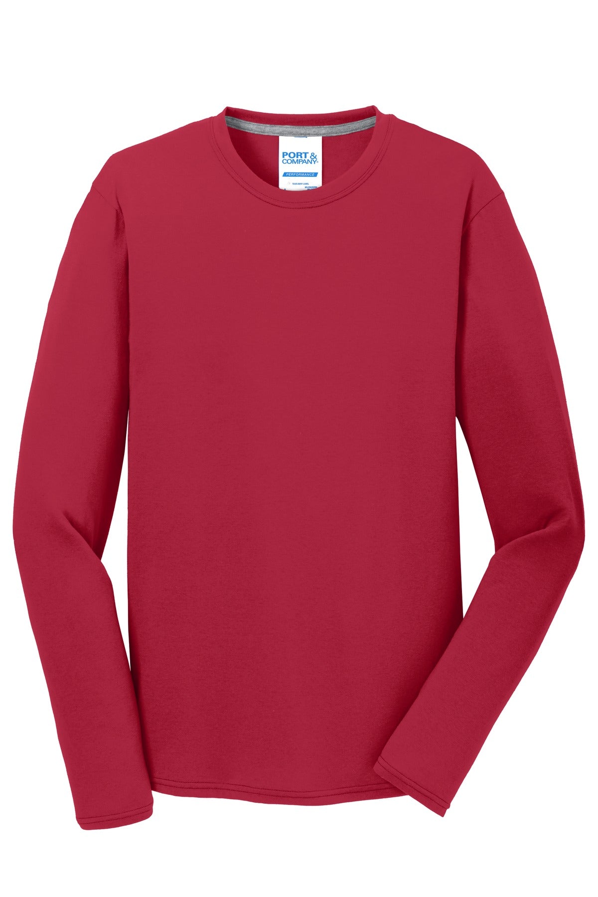Port & Company Long Sleeve Performance Blend Tee. PC381LS